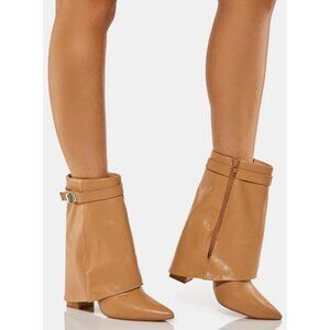 Public Desire TAN FYRE ANKLE BOOTS ( BRAND NEW !!!!!!!! )